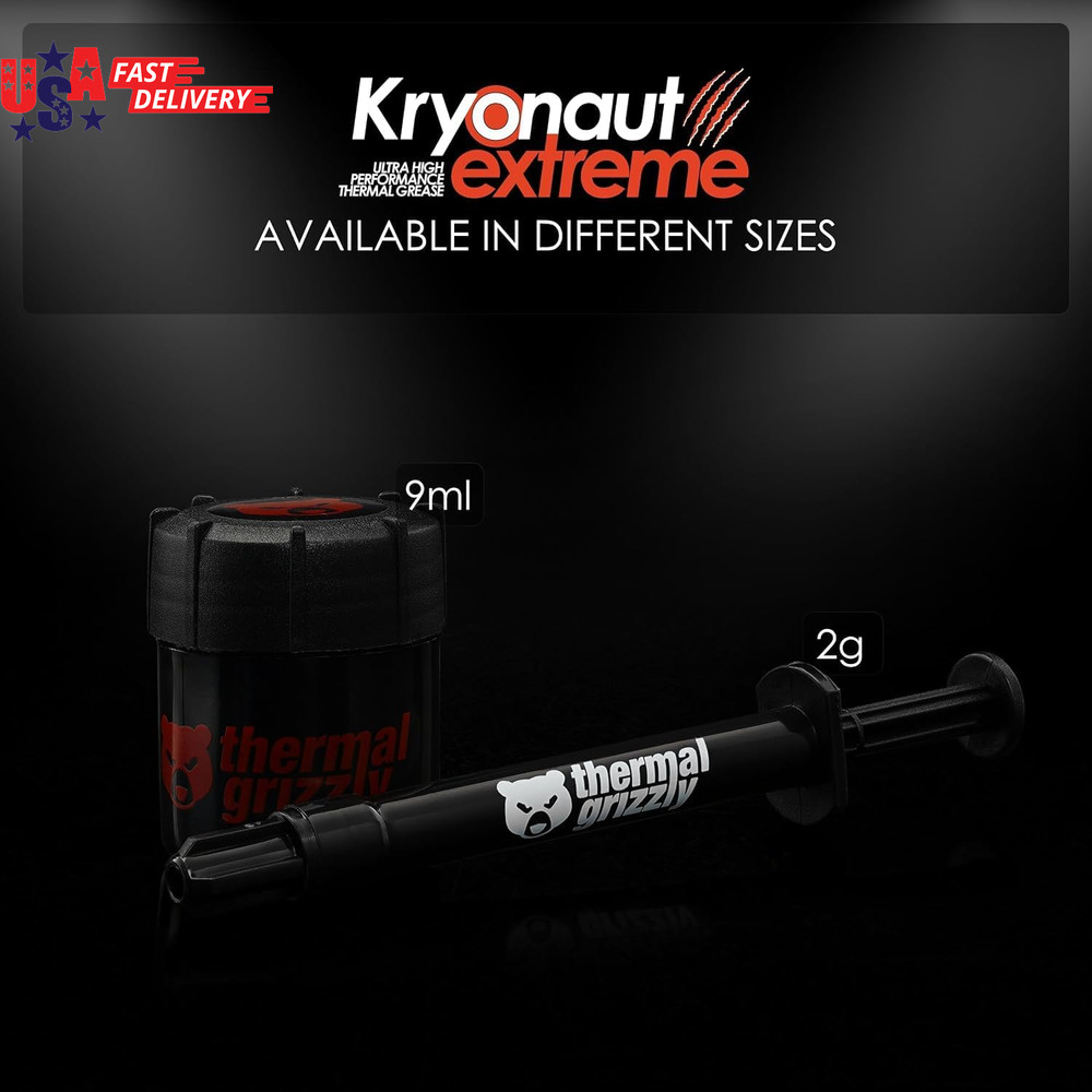 Kryonaut Extreme - 2 Gram - Extremely High Performance Thermal Paste with 12 Cle