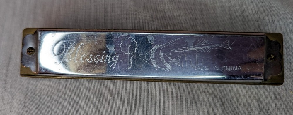 Blessing Harmonica 1970s - Silver