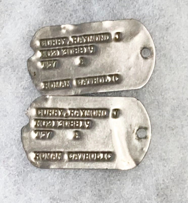 Post-WWII Raymond Curry T-57 Dog Tag Set