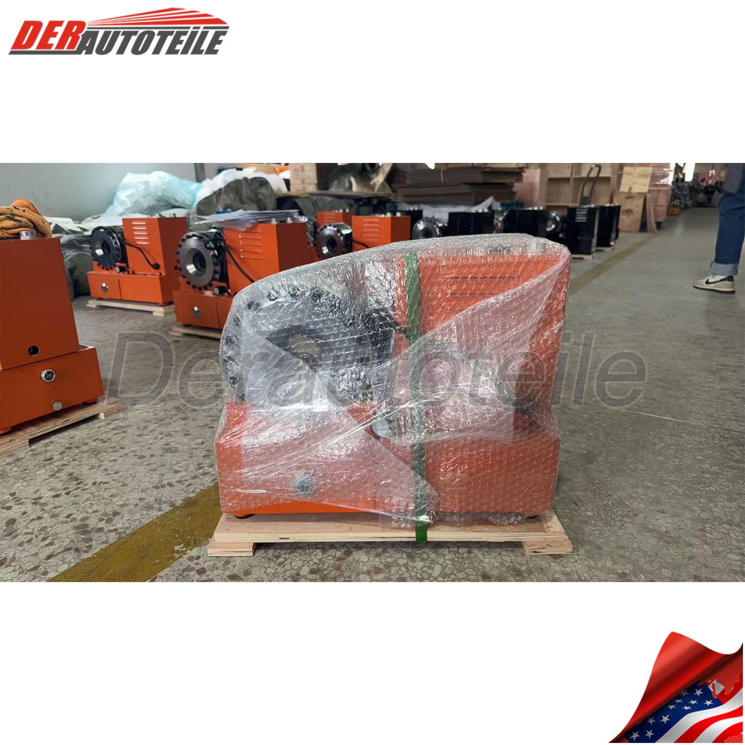 Electric Hydraulic Hose Crimper Tool with 9 Dies 110V Crimping Kit for AC & Auto