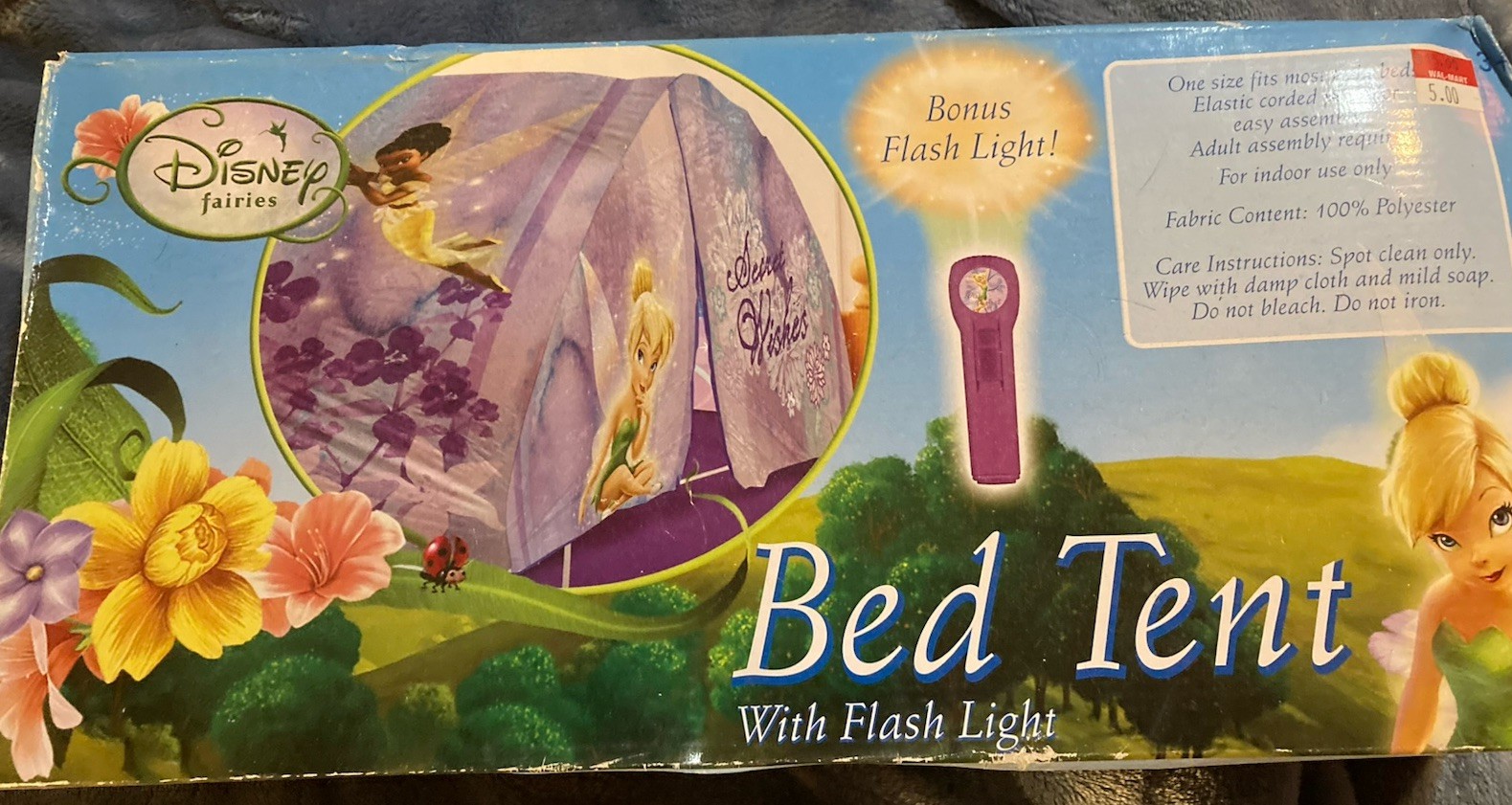 Disney Fairies Tinker Bell Bed Tent With Flashlight