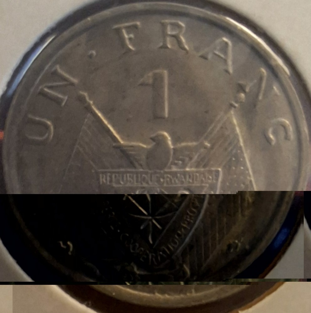 Rwanda 1 Franc 1965 UNC