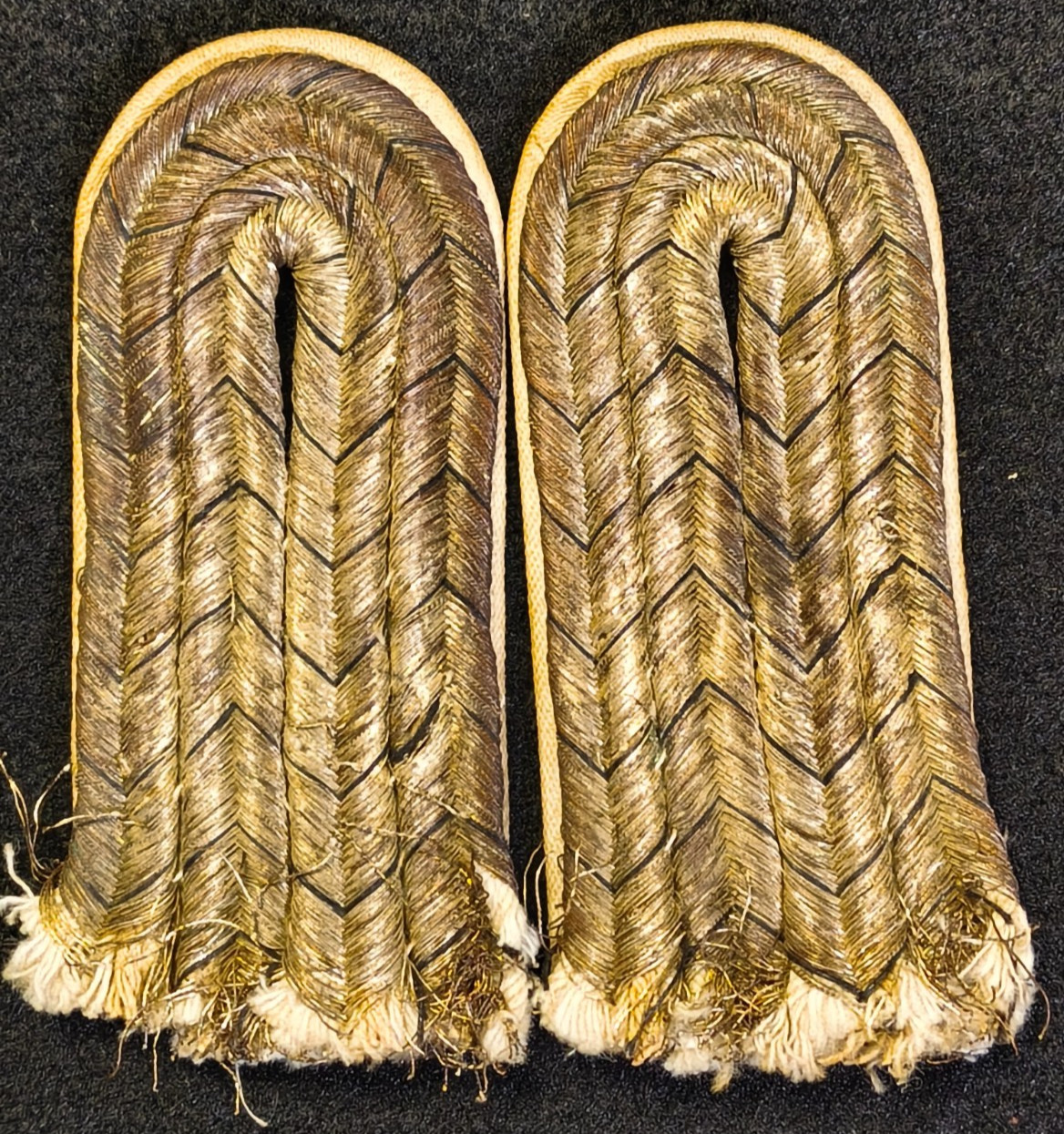 Original WW1 German Imperial Army Officer Infantry Epaulette Shoulder Boards