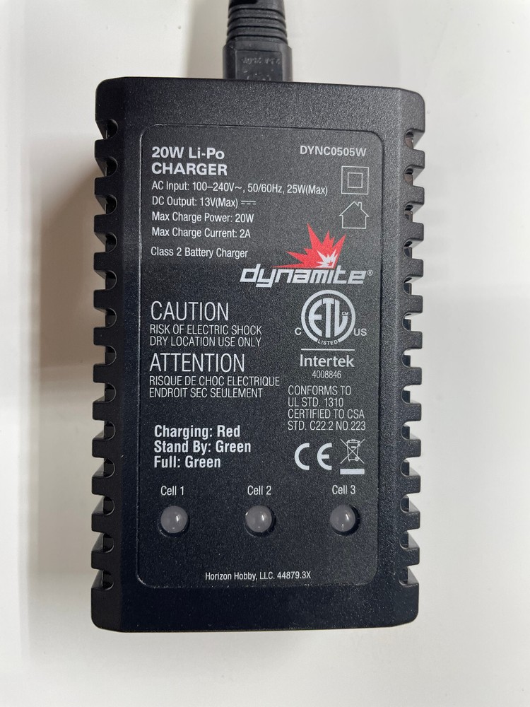Dynamite DYNC0505W Charger Lipo 2-3 S 20W 2A