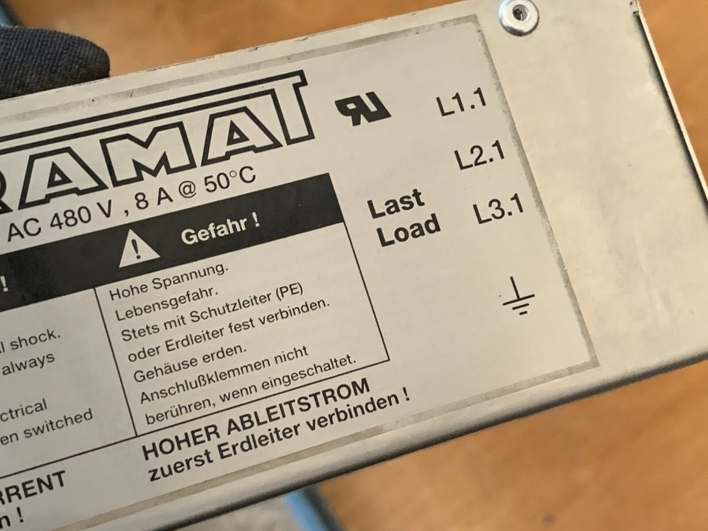 Indramat Power Line Filter NFD02.1-480-008