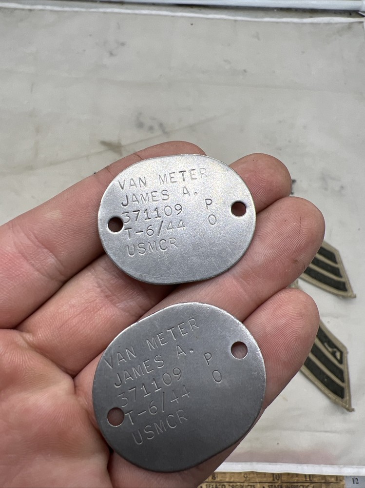 WW2 US 3rd Marine Air Wing VMF Dog Tag Grouping ID’d With Research (KB
