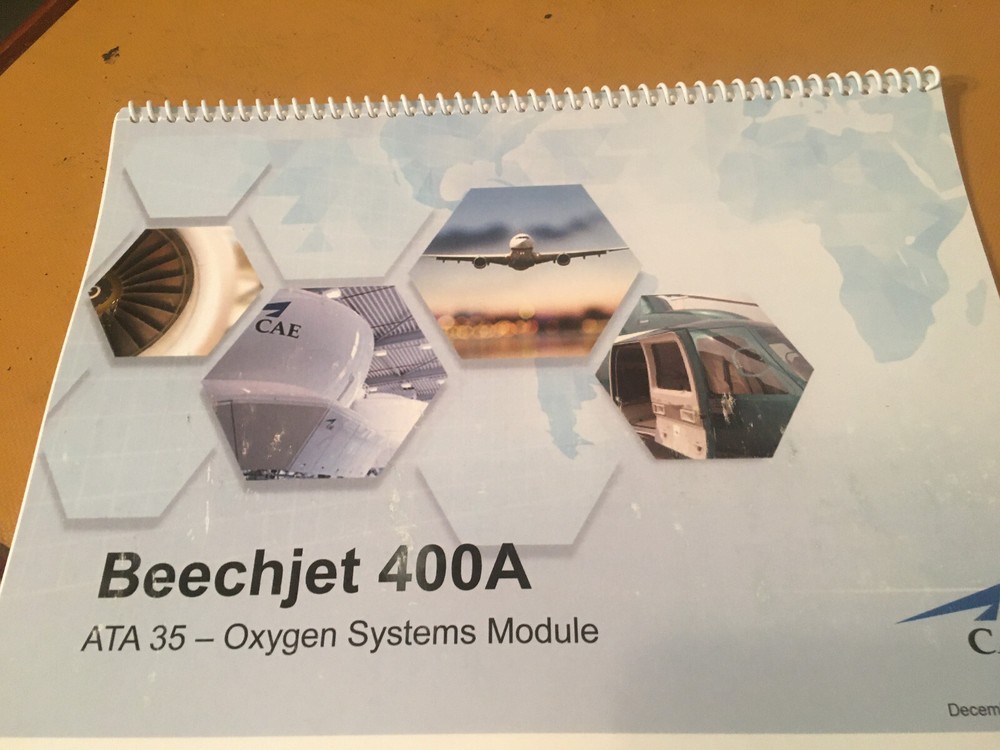BeechJet 400A Oxygen Systems Booklet Manual