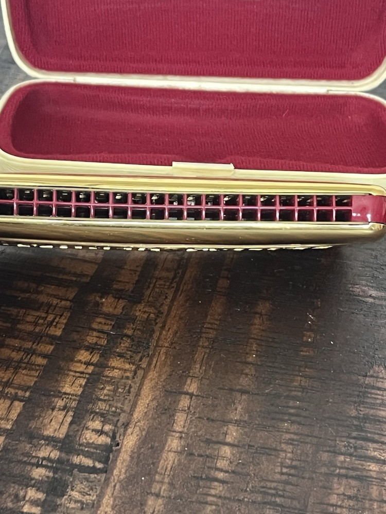 Harmonica: Horner Comet #3427 Double Sided Octave Tuned Gold Anodized Covers
