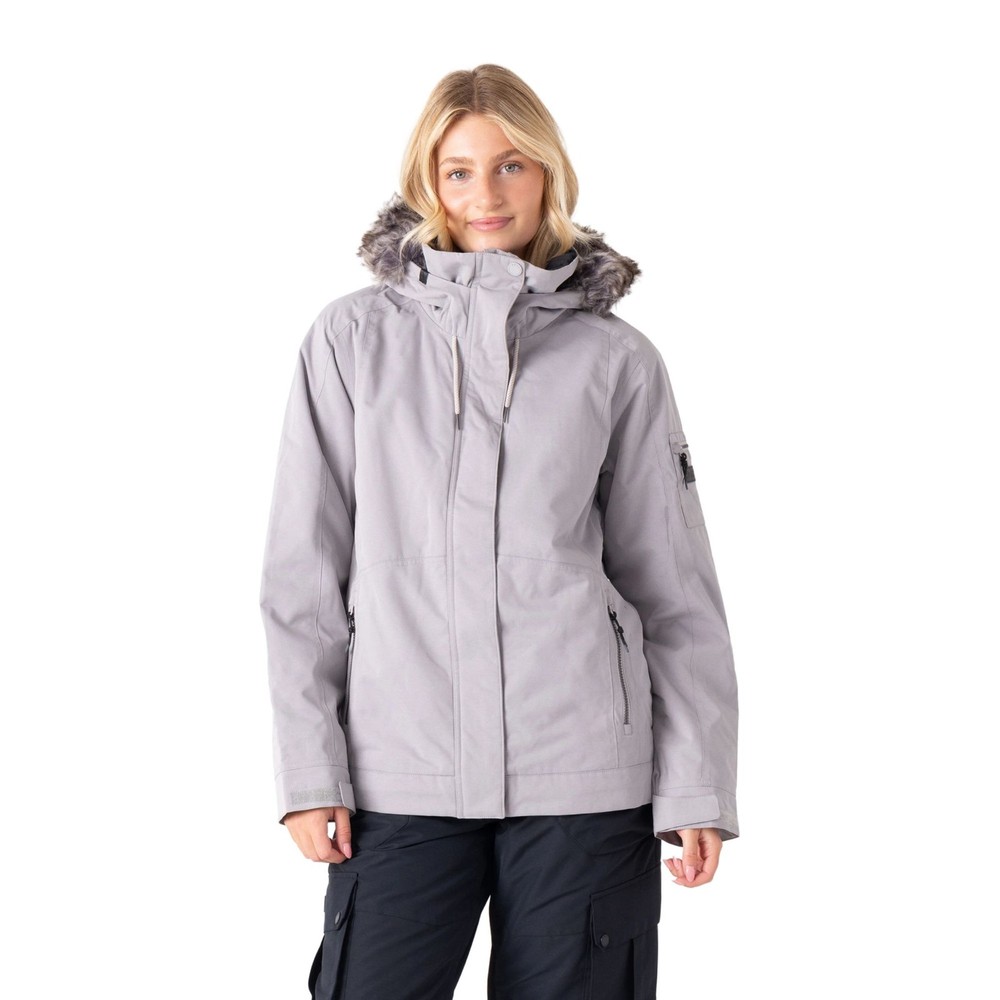 Roxy Meade Women's Winter Jacket, Heather Grey, Large