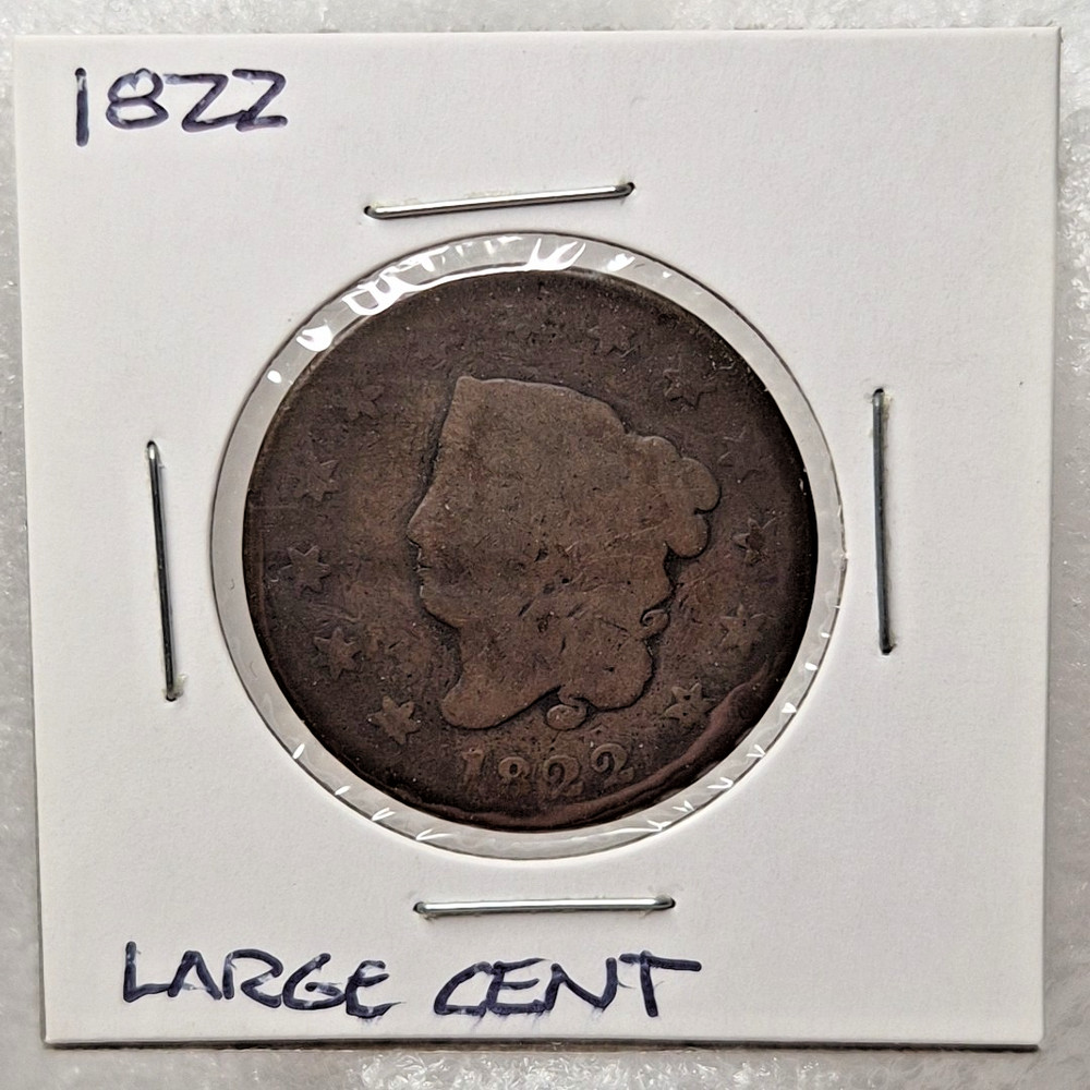1822 Coronet Head Large Cent - #B151