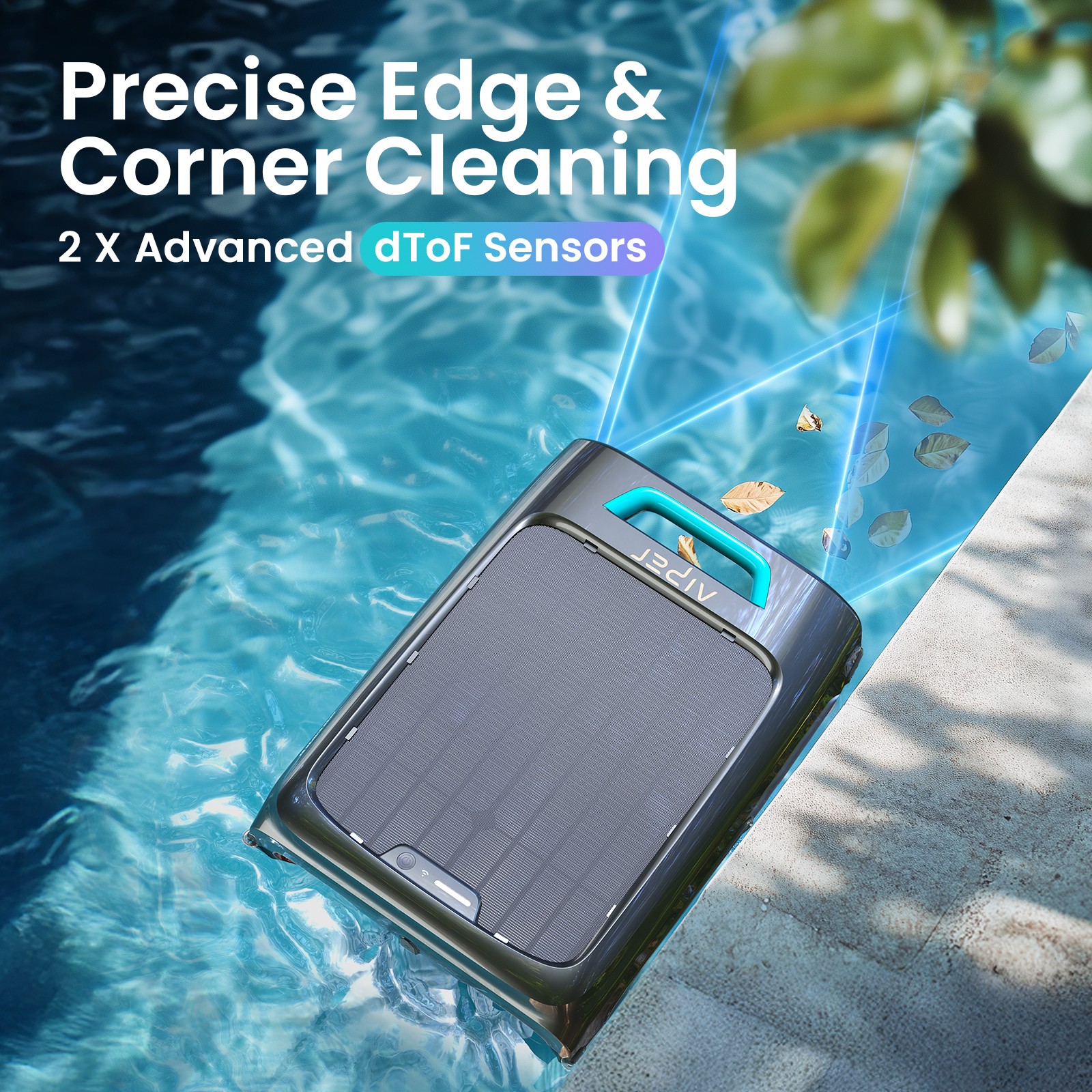 AIPER Eco Surfer S2 Robotic Pool Skimmer Automatic Surface Cleaner Solar Power