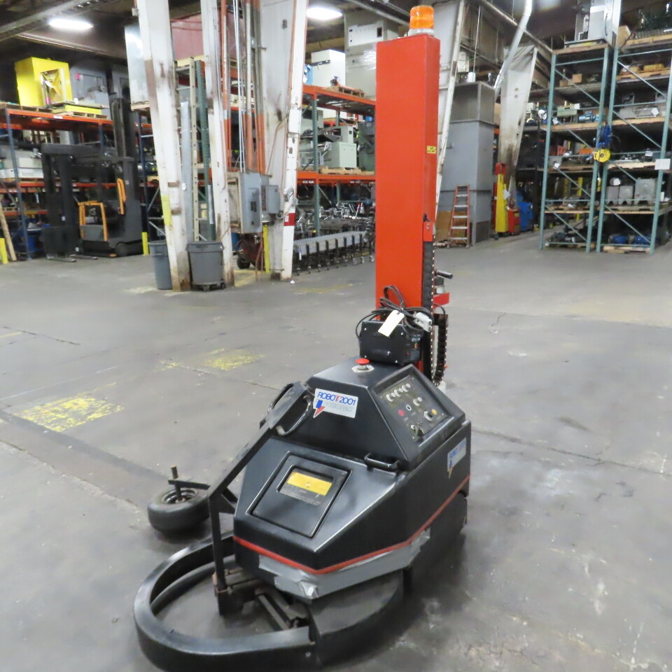 Robopac T/2001 Automatic Robot Pallet Stretch Wrapper Machine 76" H