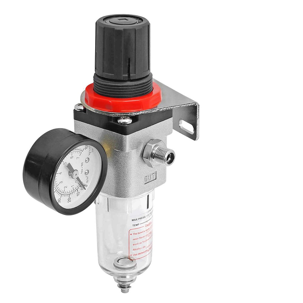 Air Compressor Regulator w Moisture Trap for Airbrushing