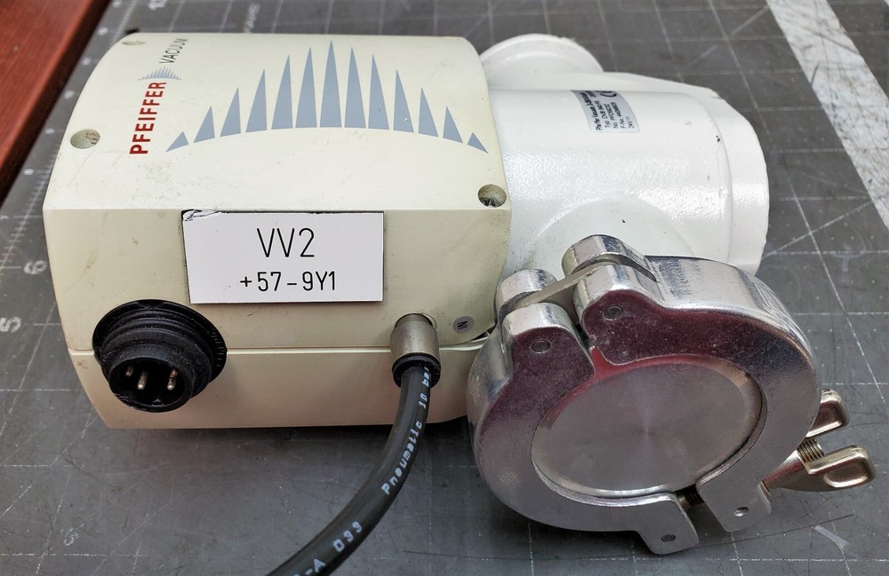 PFEIFFER DVB040PX D35614 ASSLAR HIGH VACUUM ANGLE VALVE WORKING PULL [B5B2]