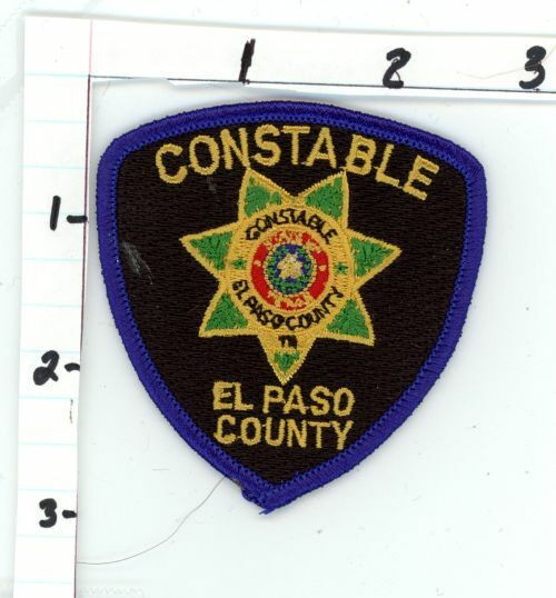 TEXAS TX EL PASO COUNTY CONSTABLE NICE HAT / CAP SIZE PATCH POLICE SHERIFF
