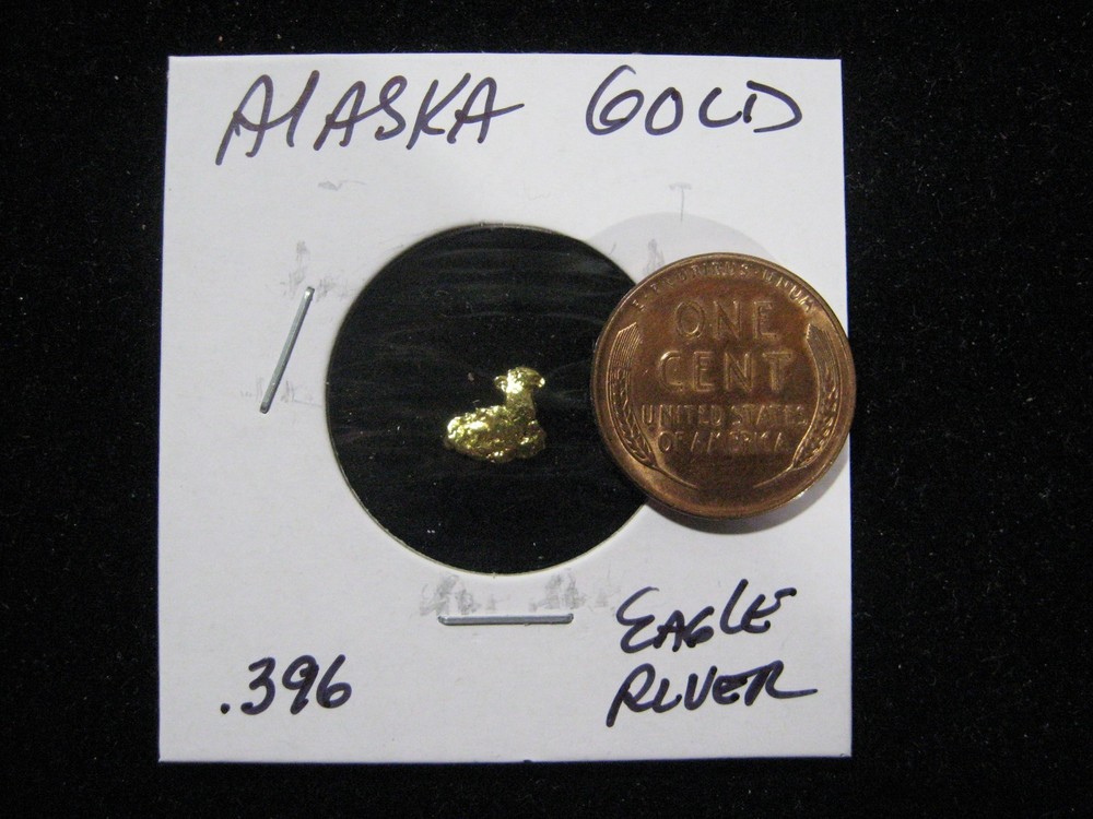 ALASKA GOLD NUGGETS EAGLE RIVER  .396 GRAM