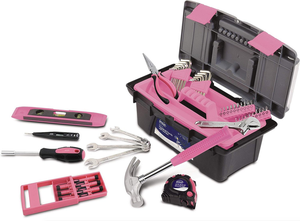 Tools 53 Piece Household Tool Set Includes Tools and Tool Box with a Selection o