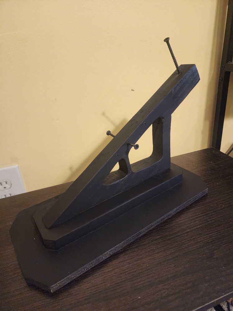 Deer skull mount for table