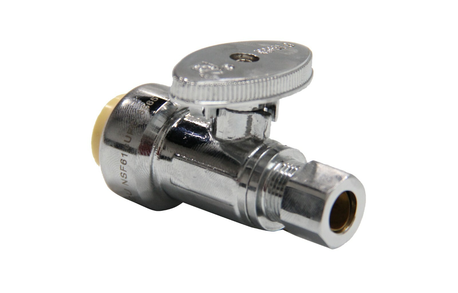 EFIELD 10 PCS 1/2" PUSH FIT X 3/8" OD STRAIGHT VALVE 1/4TURN With TOOL LEAD FREE