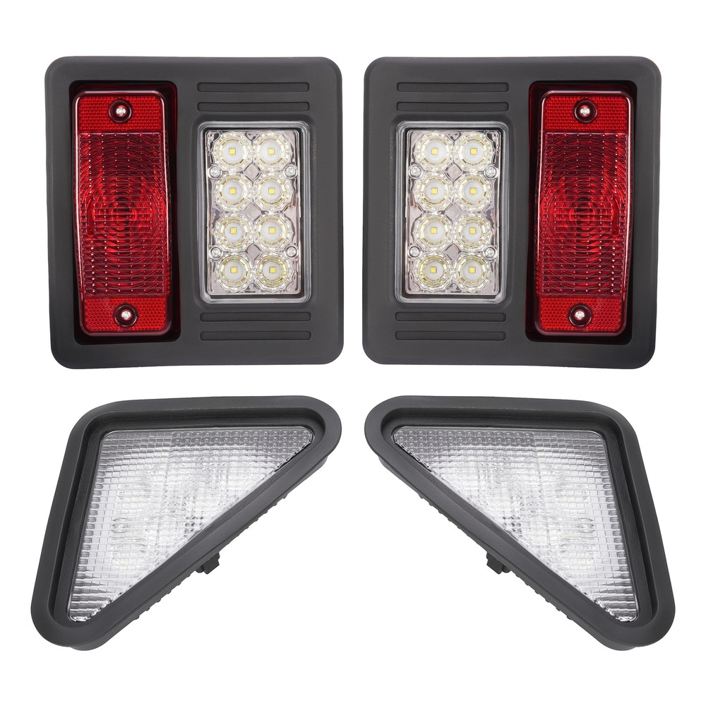 4x LED Headlight Tail Exterior Light Kit For Bobcat Skid Steer Loader