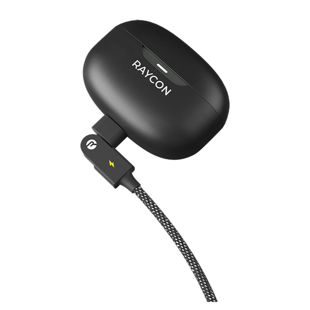 Raycon® Magic Spin 100Watt USB-C® to USB-C® Charge and Sync Cable 3.3 Ft.- Black