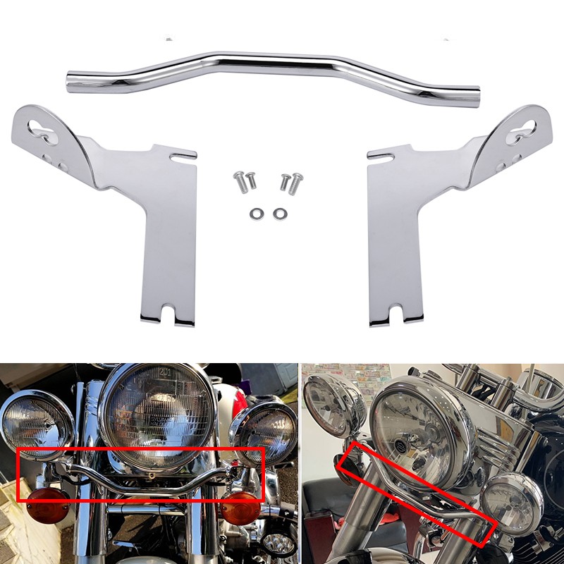 Spot Passing Light Mount Bar Bracket For Harley Electra Glide Classic 1997–2013