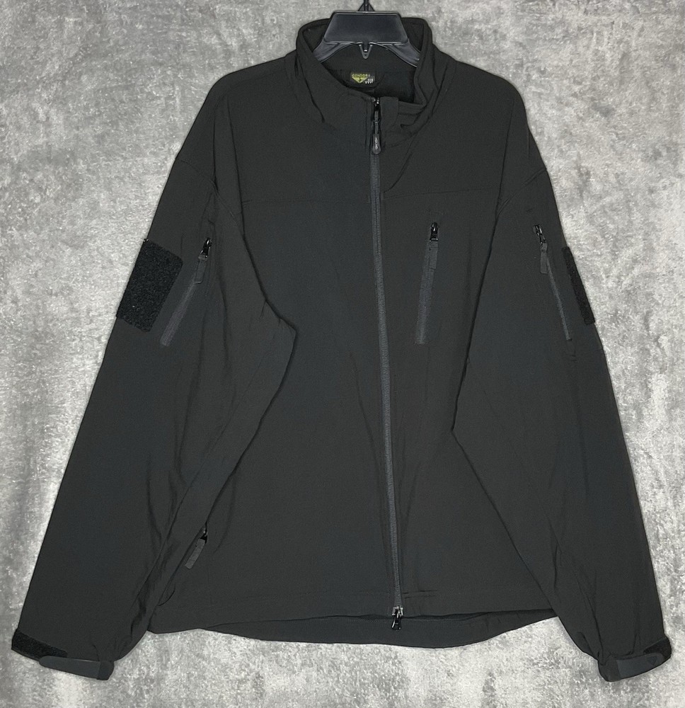 Condor Mens Black XXXL Jacket Phantom 606 Softshell Tactical Multiple Pockets