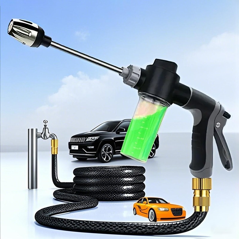 Car Snow Foam Washer Gun High Pressure Garden Wash Cleaning Soap Bottle Sprayer