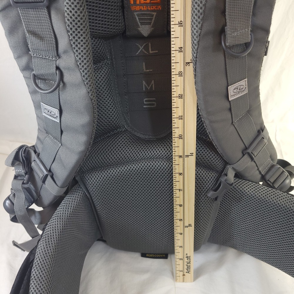 Highlander Discovery 65L Backpack Rucksack Hiking Bag Adjustable, Rain Cover