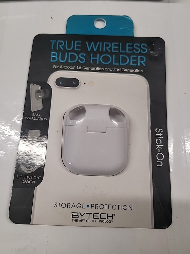 Bytech - True Wireless Buds Holder *White - Stick-on*