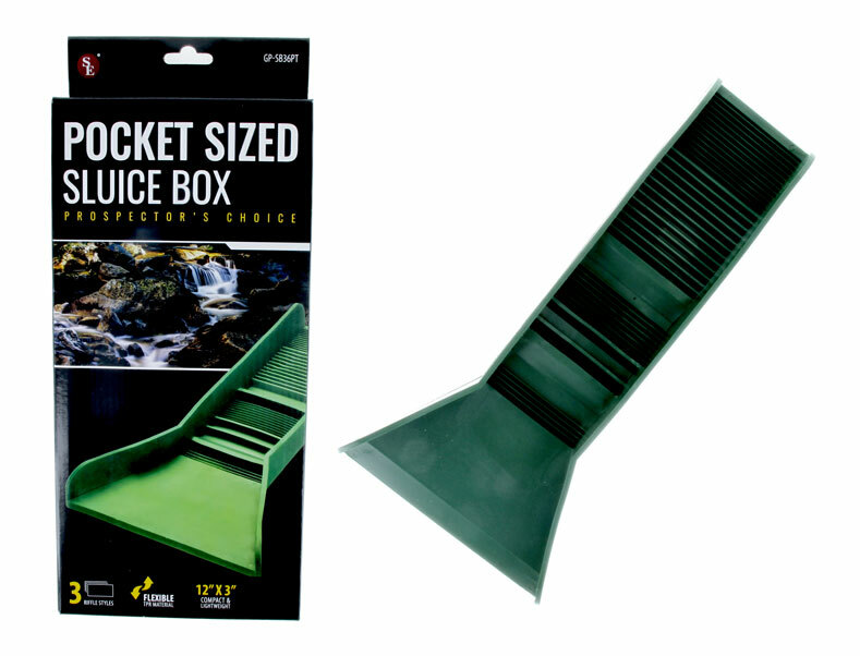 Green 1/2" Large Gold Classifier Screen Mini Sluice & Gold Pan Panning Kit