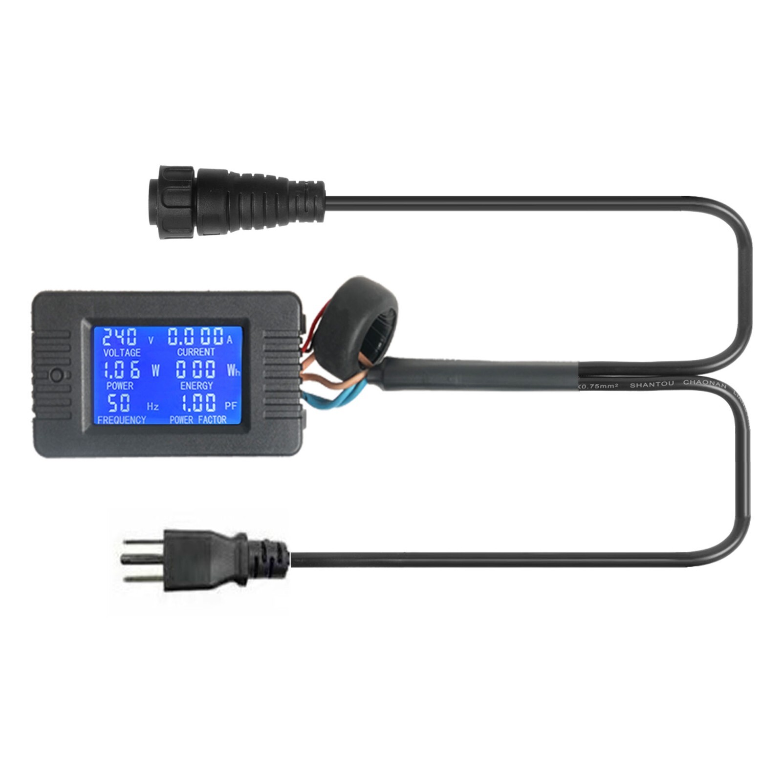 Waterproof Grid Tie Inverter LCD Display Meter AC Cable Plug Meter LCD Inverter