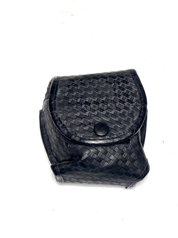 Basketweave Handcuff Holster Uncle Mike's One Piece Design