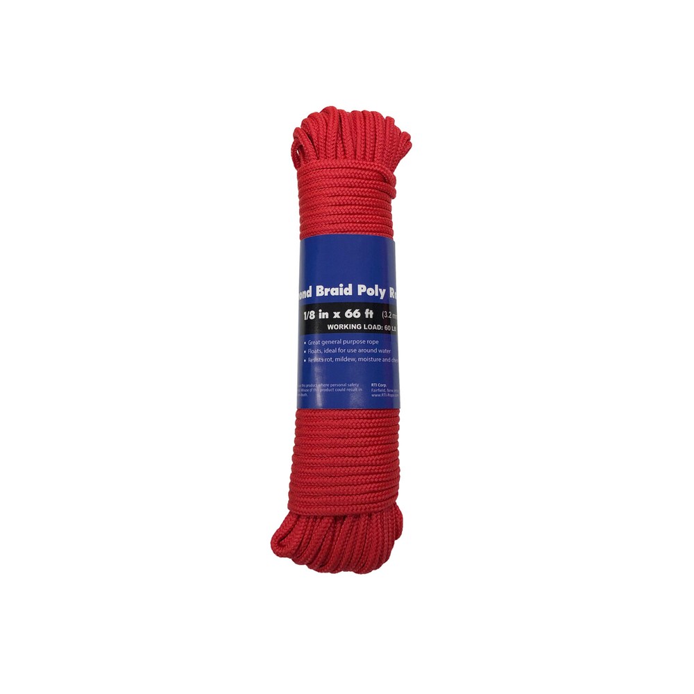 Corda 1/8 in. x 66 ft Diamond Braid Poly Rope (2-Pack)