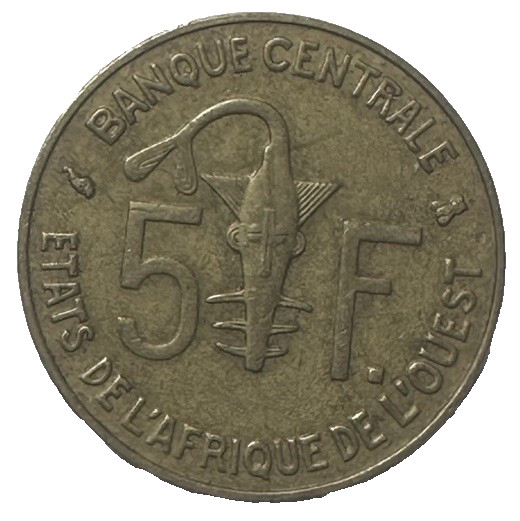 West African States 5 Francs 1996