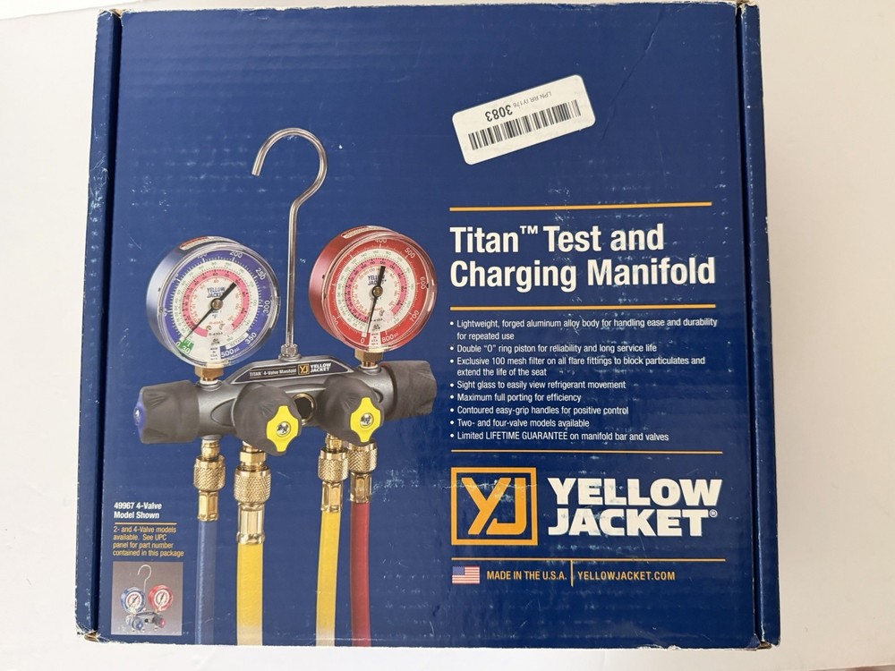 Yellow Jacket Titan Test & Charging Manifold 49967- READ