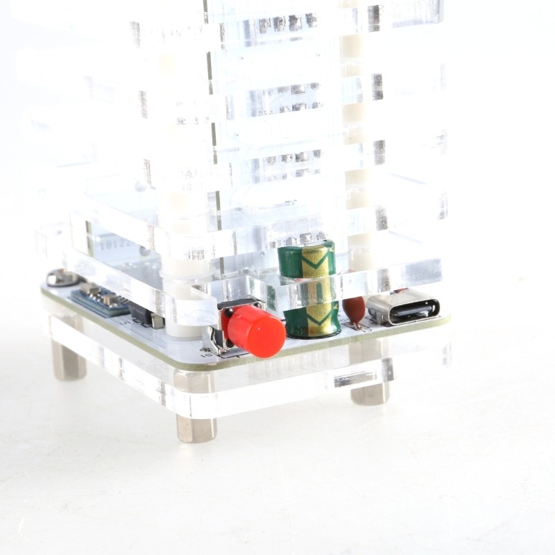 Auditory Spectrum Tower Set Voice Controlled 7 Color Display LED Leveling