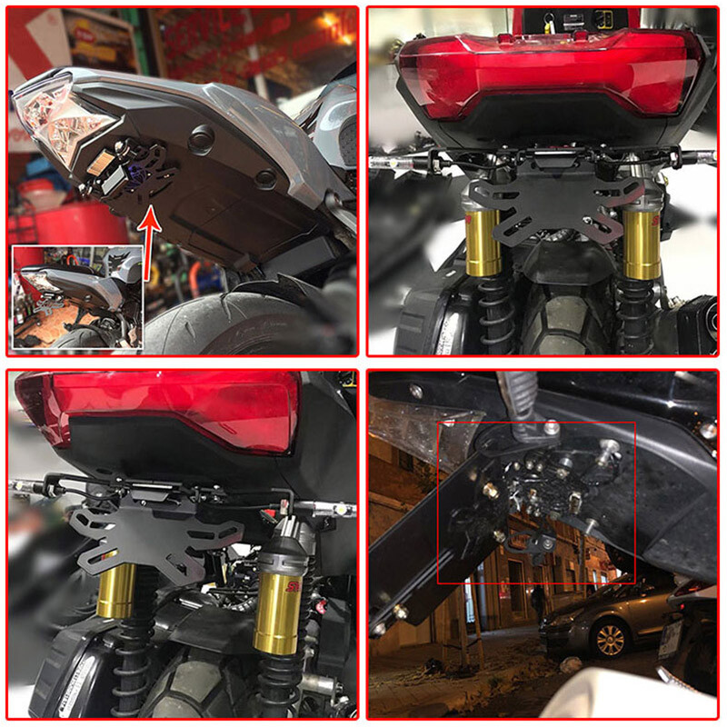 Foldable License Plate Holder Mount For Suzuki GSX-R 600 750 1000 Hayabusa