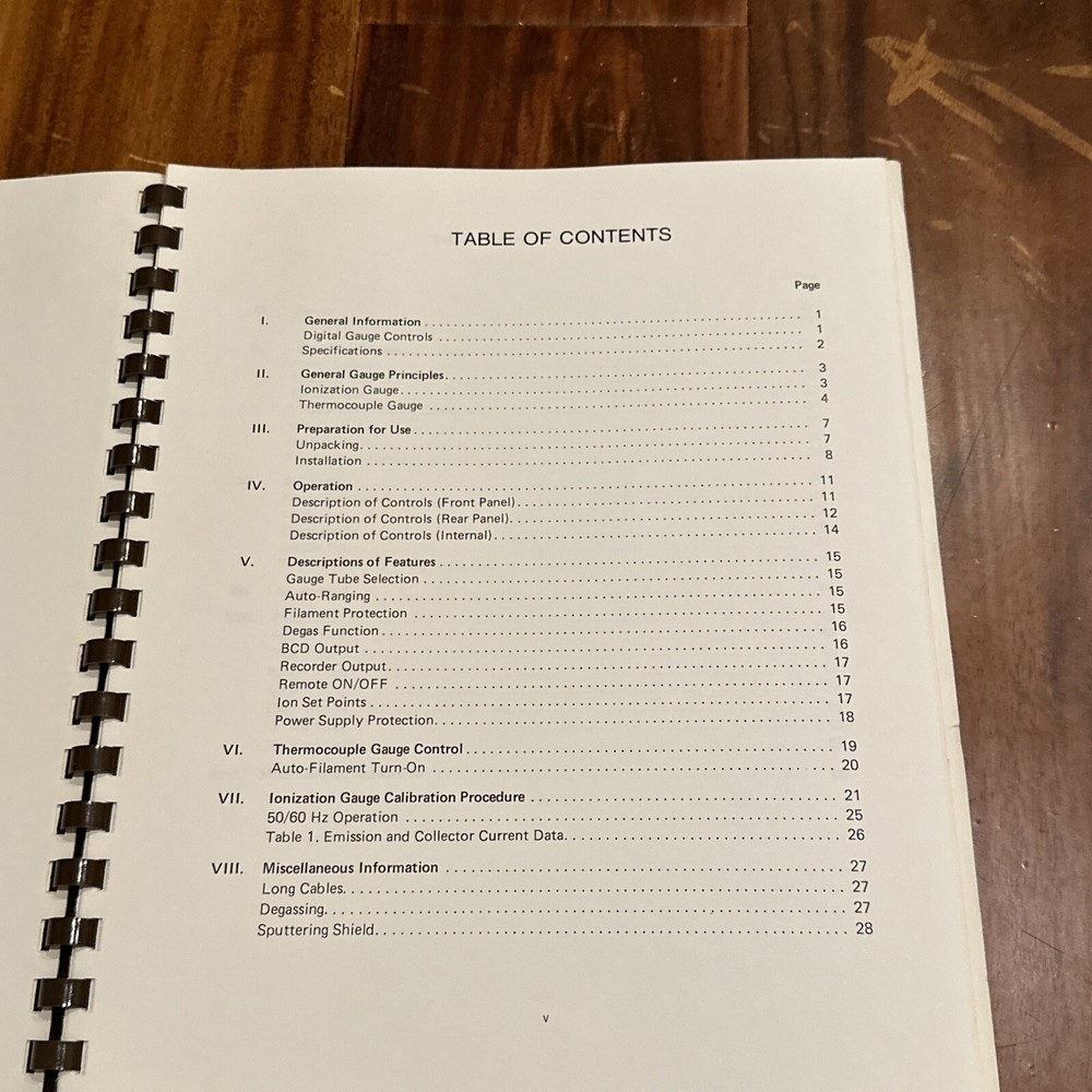 Varian 844/845 Digital Ionization Gauge Control Operating Instructions
