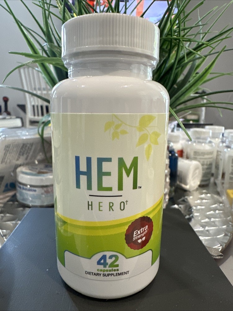 Hem Hero Extra Strength Hemorrhoid Support & Healthy Circulation Formula, Fresh