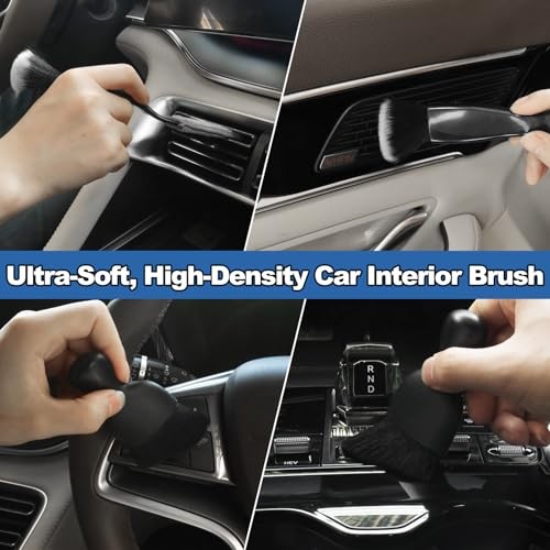 NIKCOSMK Windshield Cleaner Tool, 14Pcs Car Cleaning Kit - Car Interior