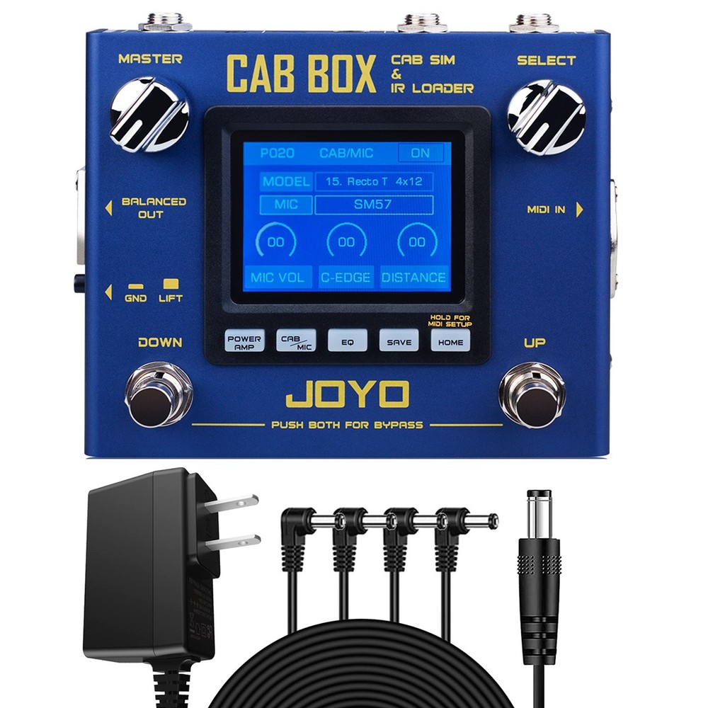 JOYO Multi Effects IR Loading Cabinet Modeling Amp Simulator Pedal Power Adapter