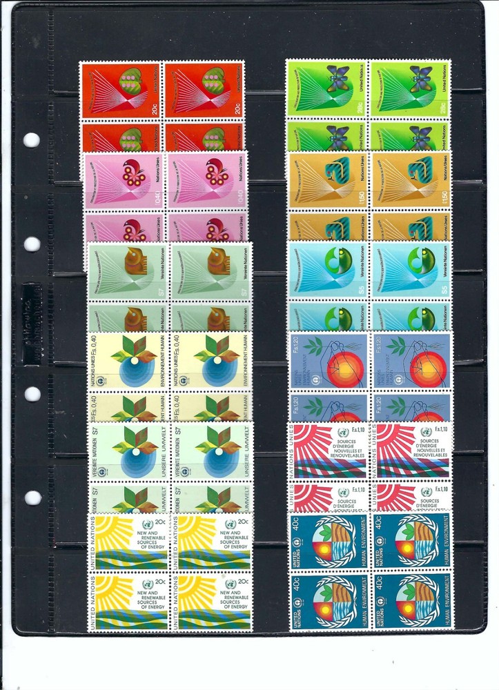 1970's Assorted Blocks of 4 - Mint Never Hinged (2202)