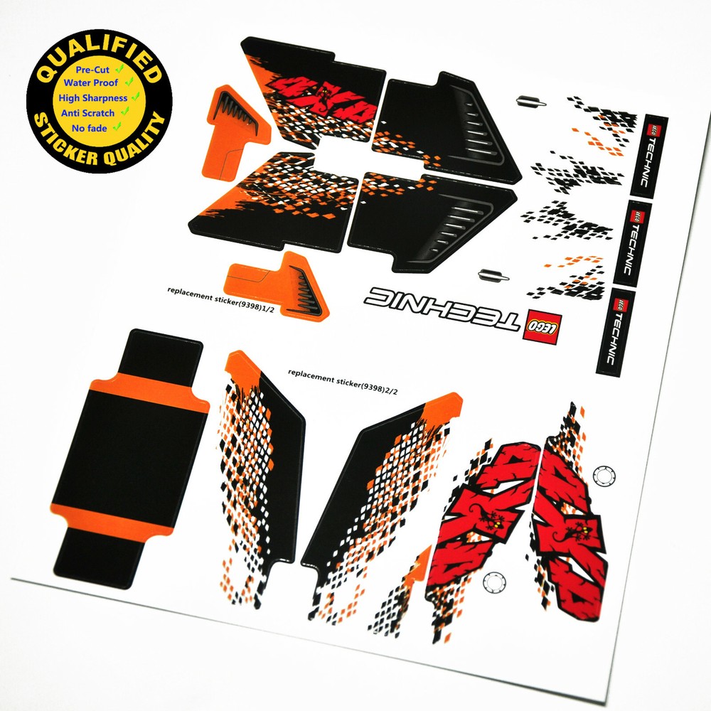 Replacement sticker for set 9398 Precut sticker