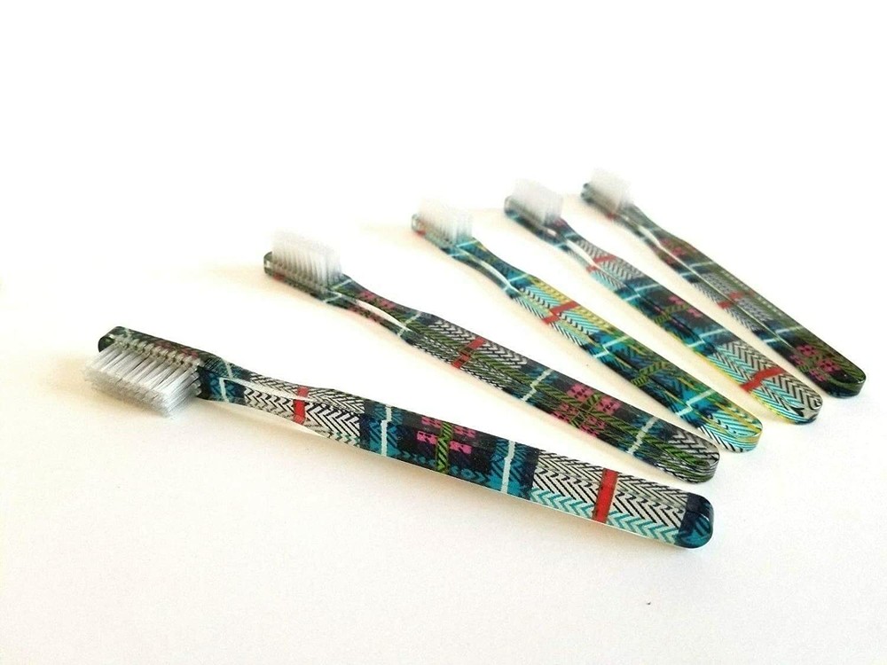 5-PACK FUN Vintage NEW Designer Toothbrush
