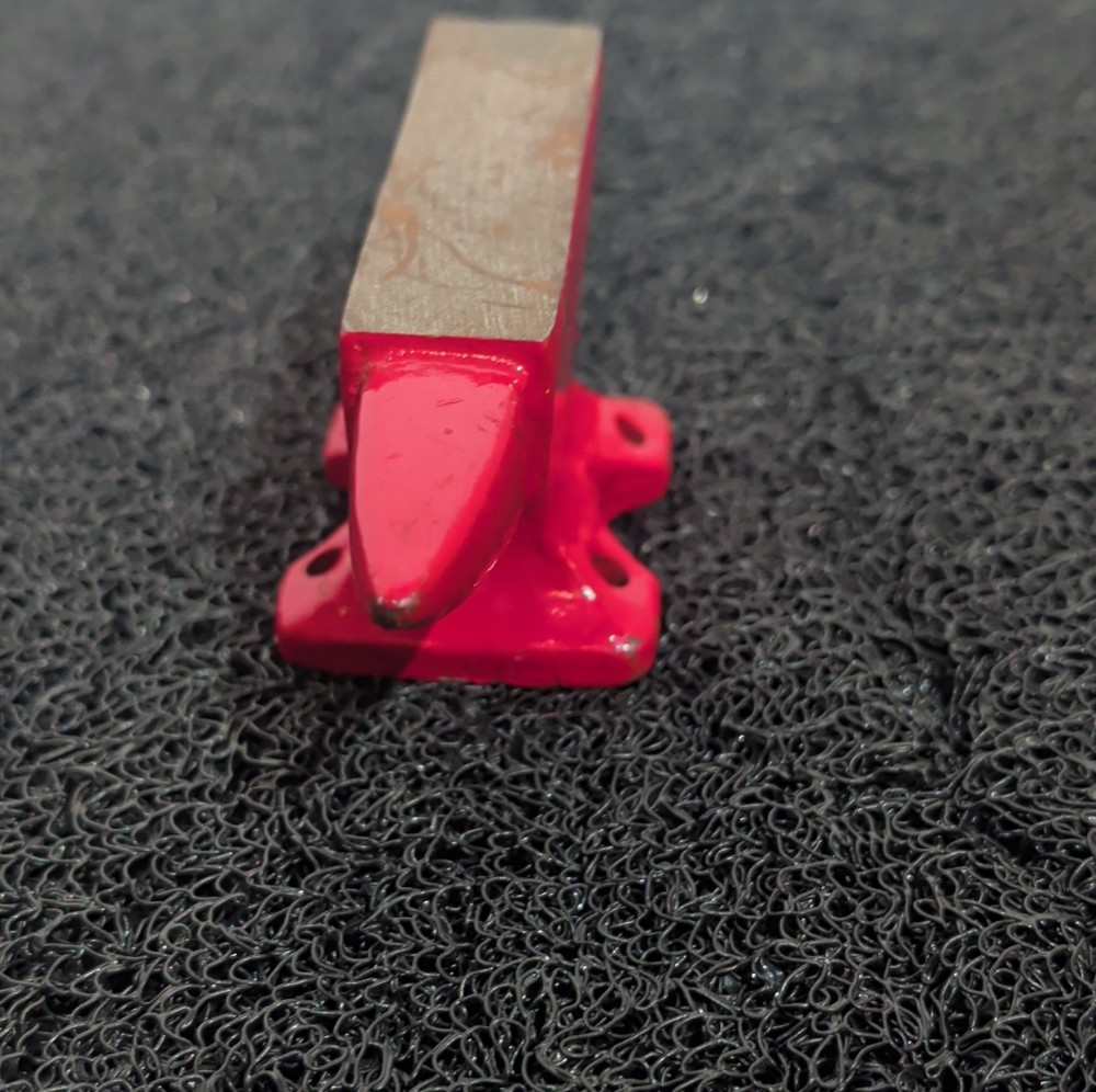 Small Red Anvil Collectible from India, 1 lb Blacksmithing Tool
