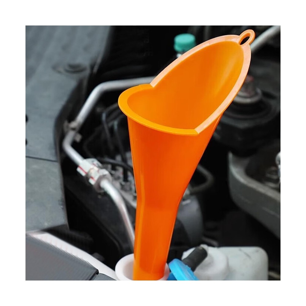 Long Neck Oil Funnel Set, 4Pcs, Multi-Function, for Fuel, Diesel & Engine Oil