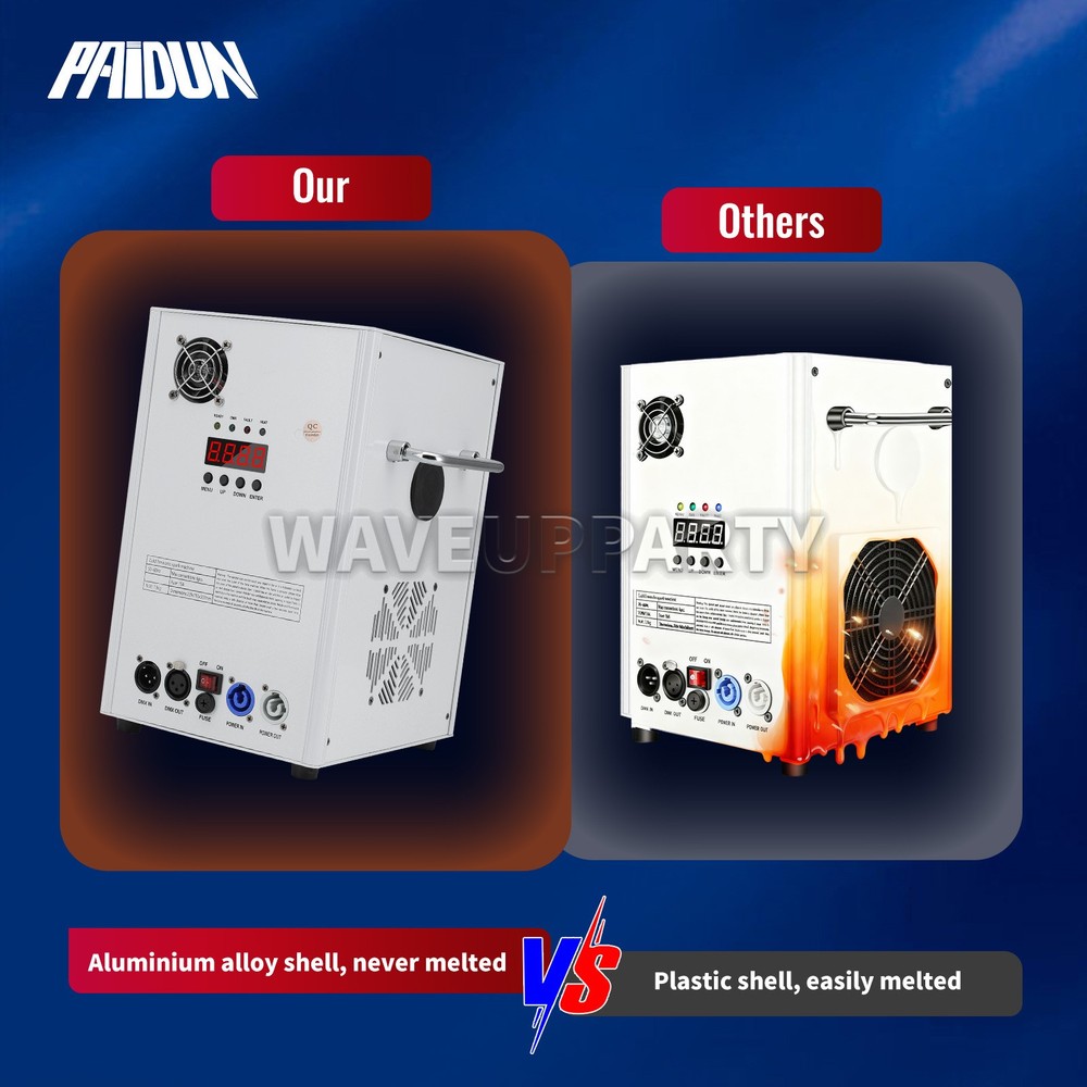 PAIDUN 2PCS 750W Cold Spark Firework Machine Sparkler Effect DMX Remote Control