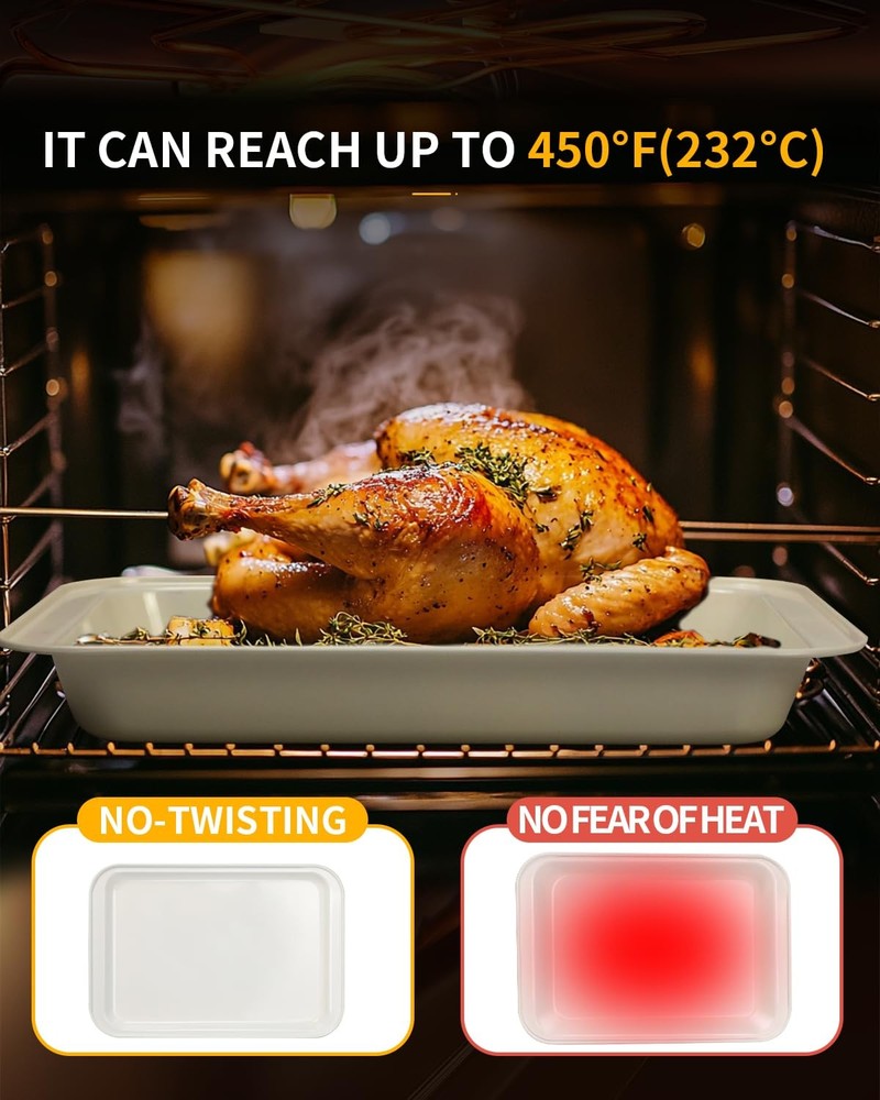 Nonstick Bakeware Set 19 PCS Stackable Pans Sheets Trays Silicone Cups