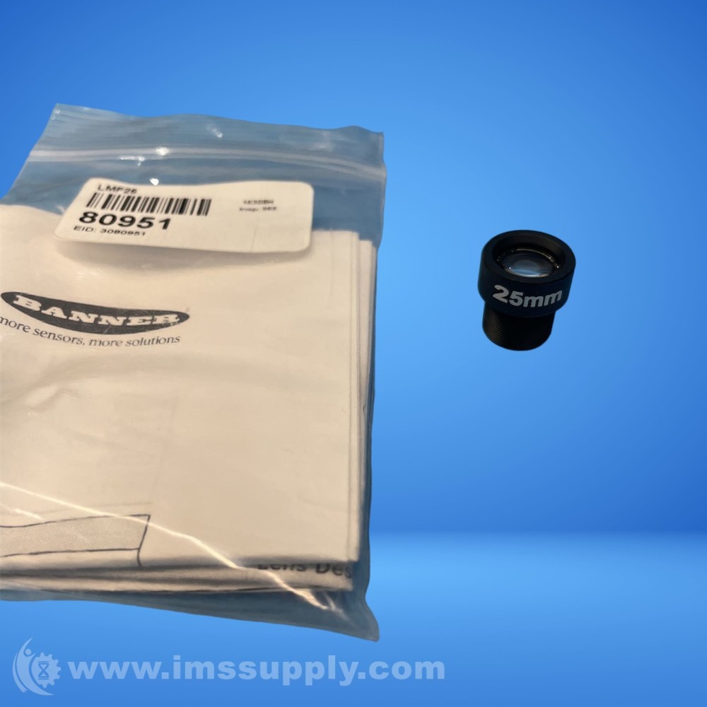 Banner Engineering Corp. LMF25 25 mm Mircrovideo Lense FNFP